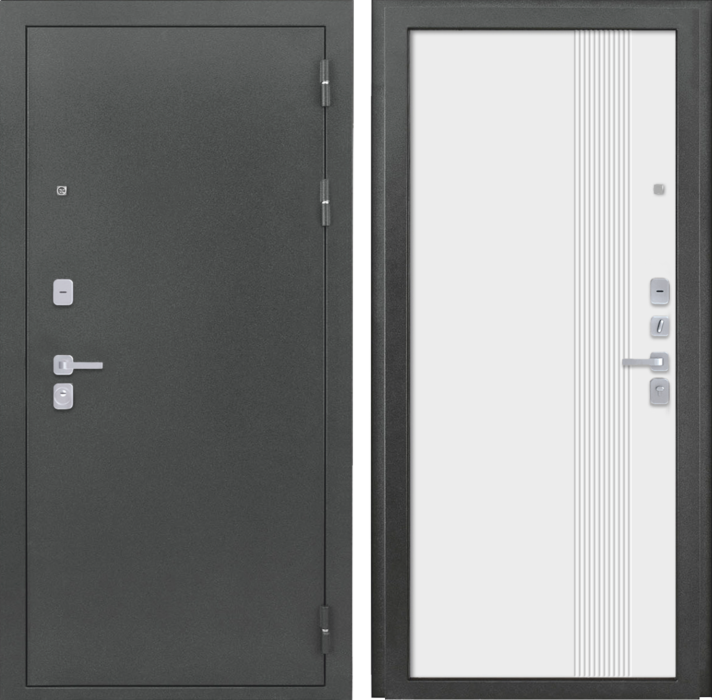 Входная дверь TRX Фаворит с покрытием антик серебро