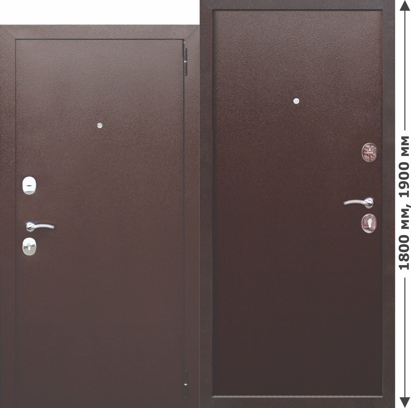 Нестандартная входная металлическая дверь GARDA mini Металл/Металл