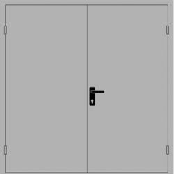 Дверь противопожарная двупольная ДПМ-02 (EI-60)