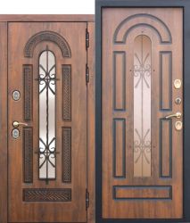 Входная морозостойкая дверь c ТЕРМОРАЗРЫВОМ 13 см VITRA Винорит Патина (Израиль)